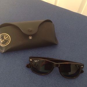Ray Ban Polarized Tortoise Wayfarers